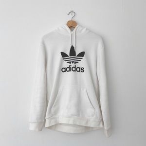 wiite adidas hoodie